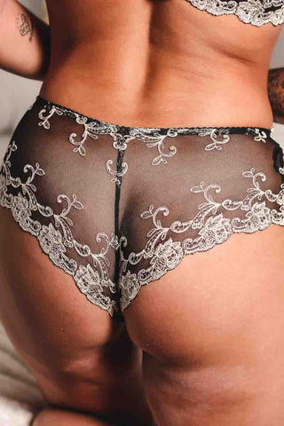Shorty dentelle Ferretto Noir