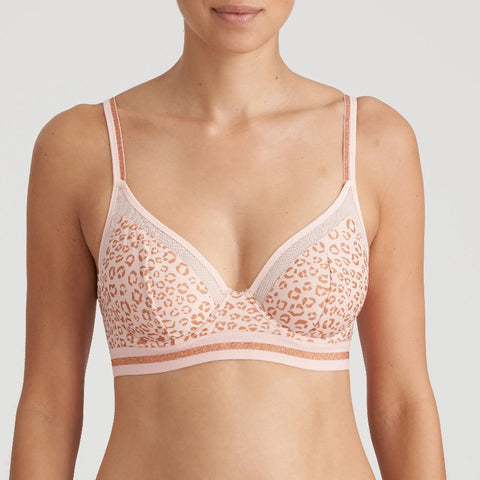 Soutien gorge bustier triangle Benicio pearly pink