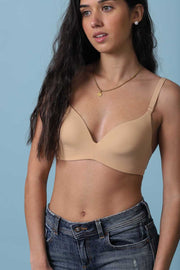 Soutien-gorge sans armature couleur chair coque Perfect party
