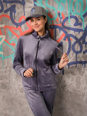Tenue détente veste gris bleu