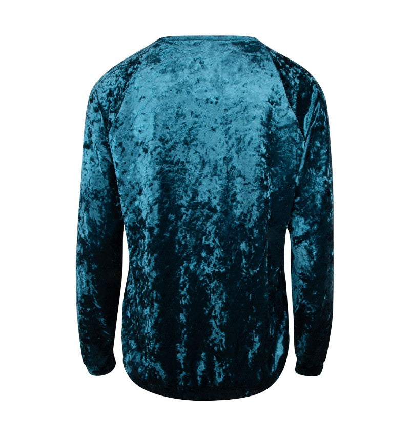 Tenue détente jogging Velours en fête Bleu canard