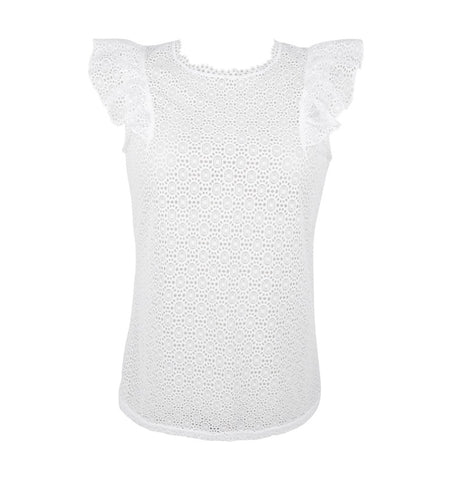 Top dentelle blanc Destination Futur